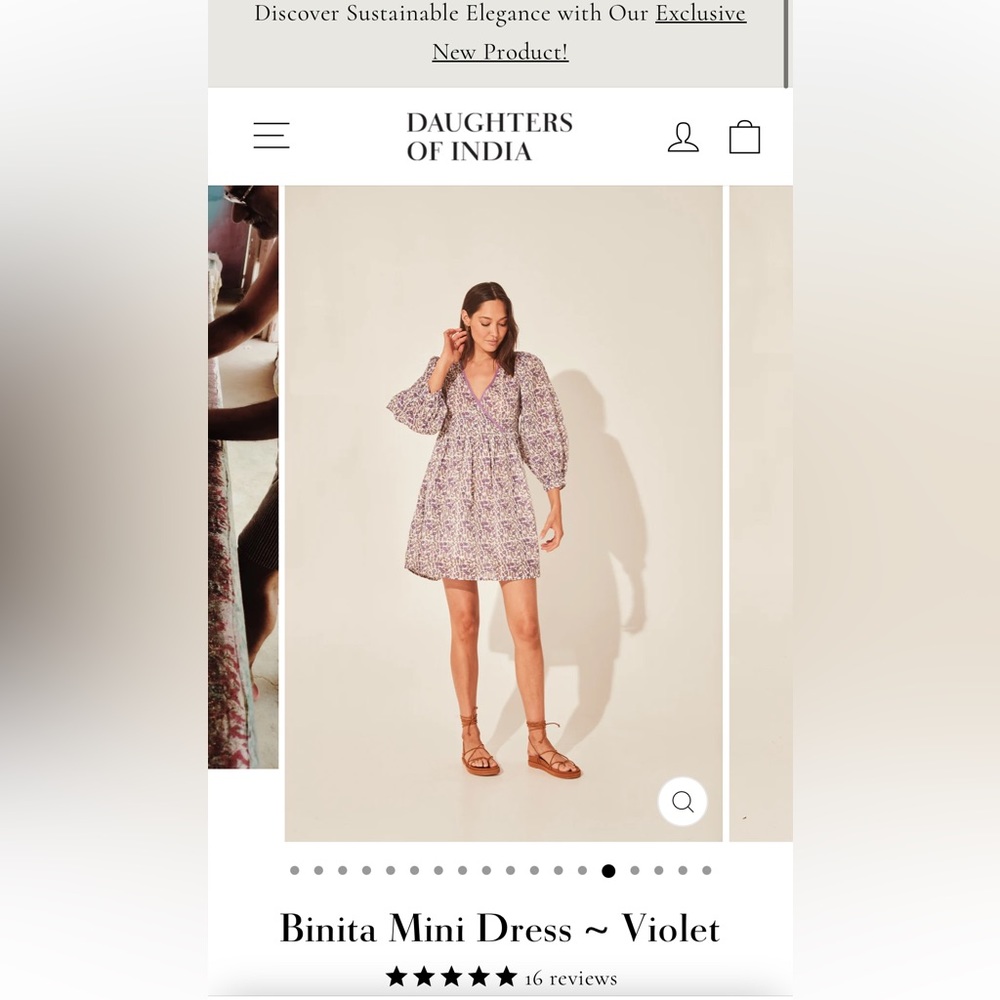 Daughters of India Binita mini dress
